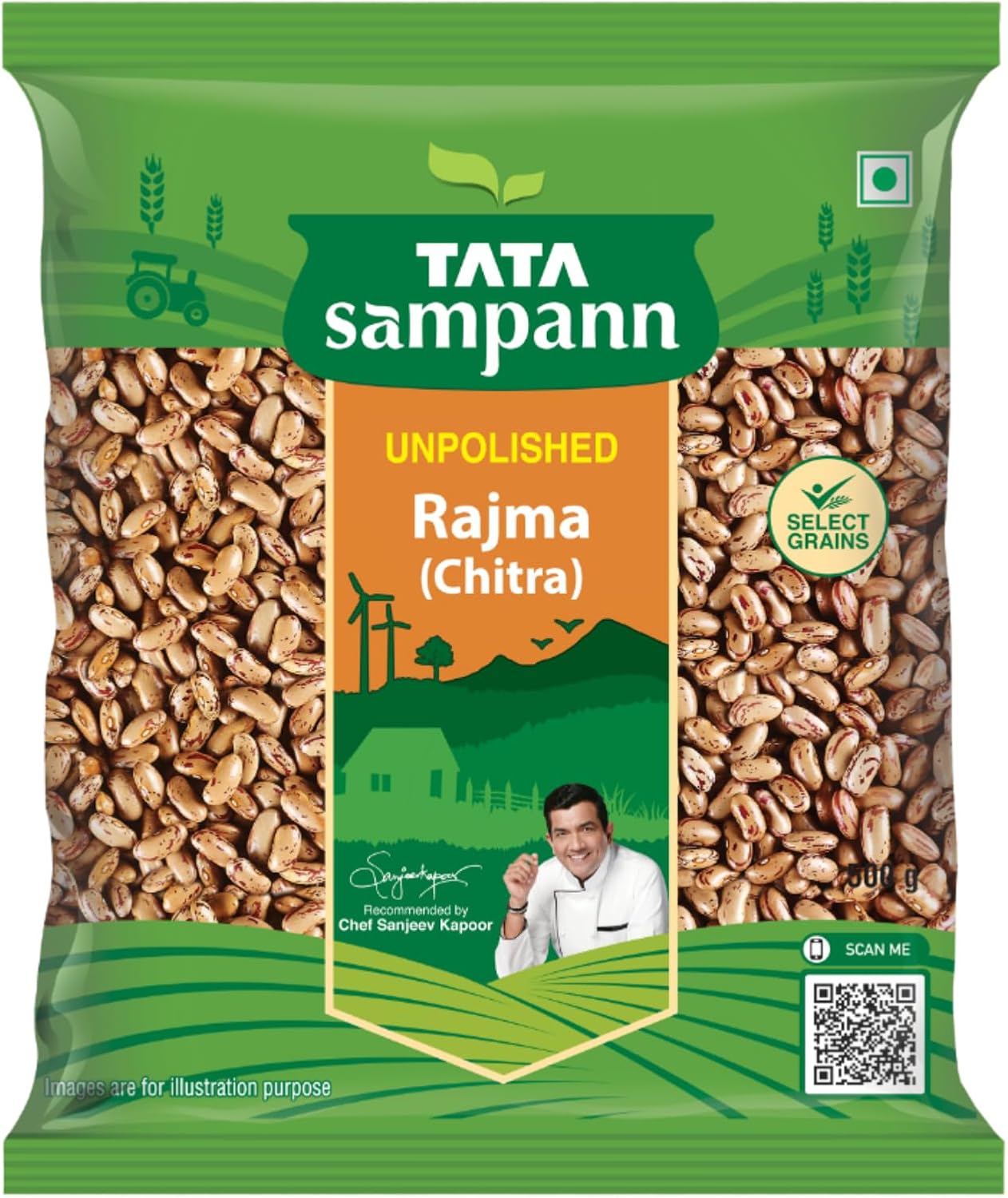 Tata Sampann Unpolished Rajma 500 g