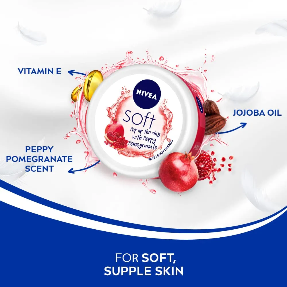 Nivea Soft Light Peppy Pomegranate Cream 100 ml