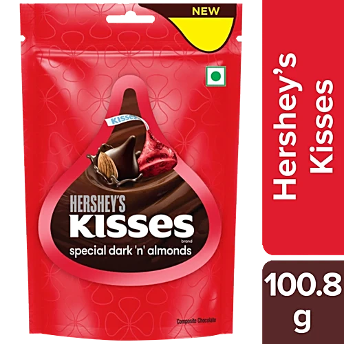 Hershey's Kisses Special dark 'n' almond chocolate 100.8 grams