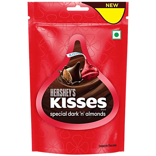 Hershey's Kisses Special dark 'n' almond chocolate 100.8 grams 
