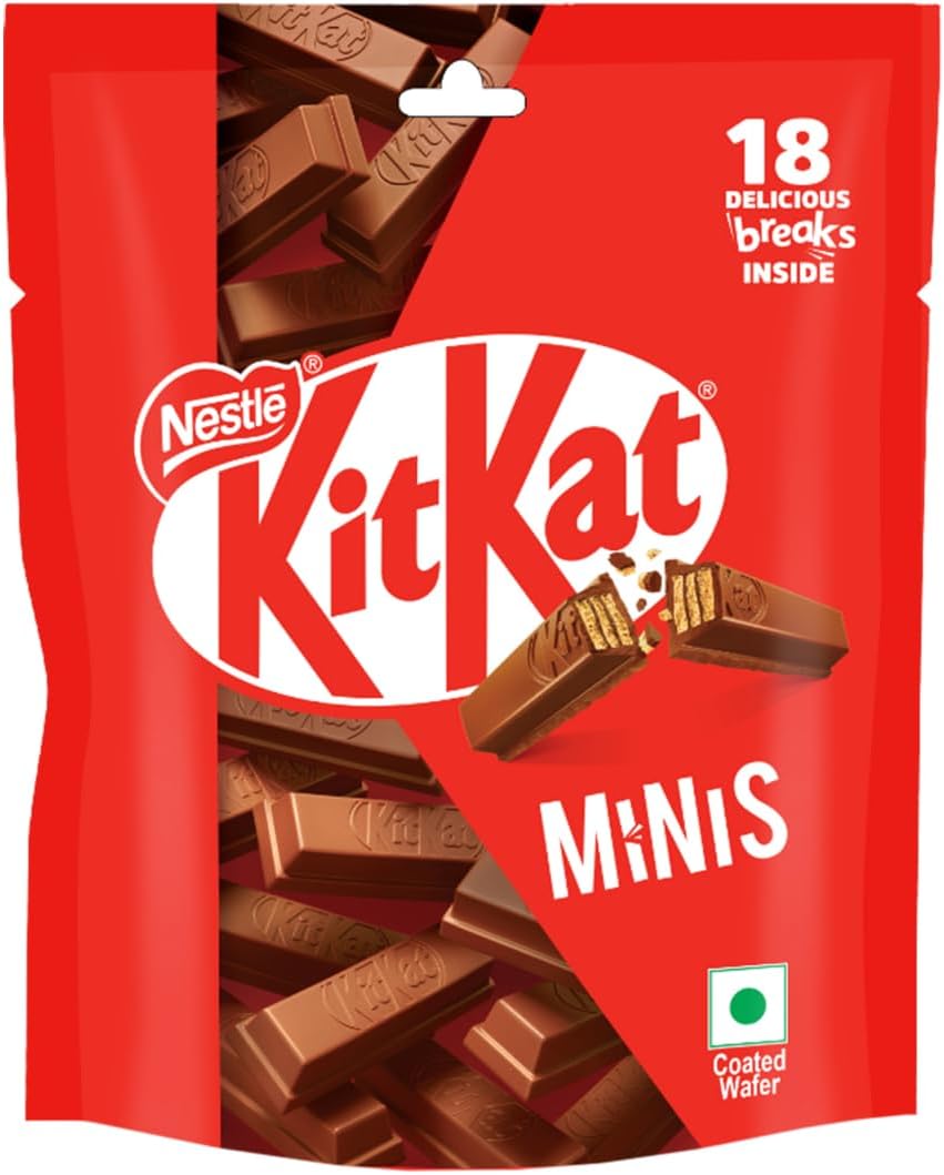 KitKat Minis, Chocolate Coated Wafer Bar,  Choclate Pack