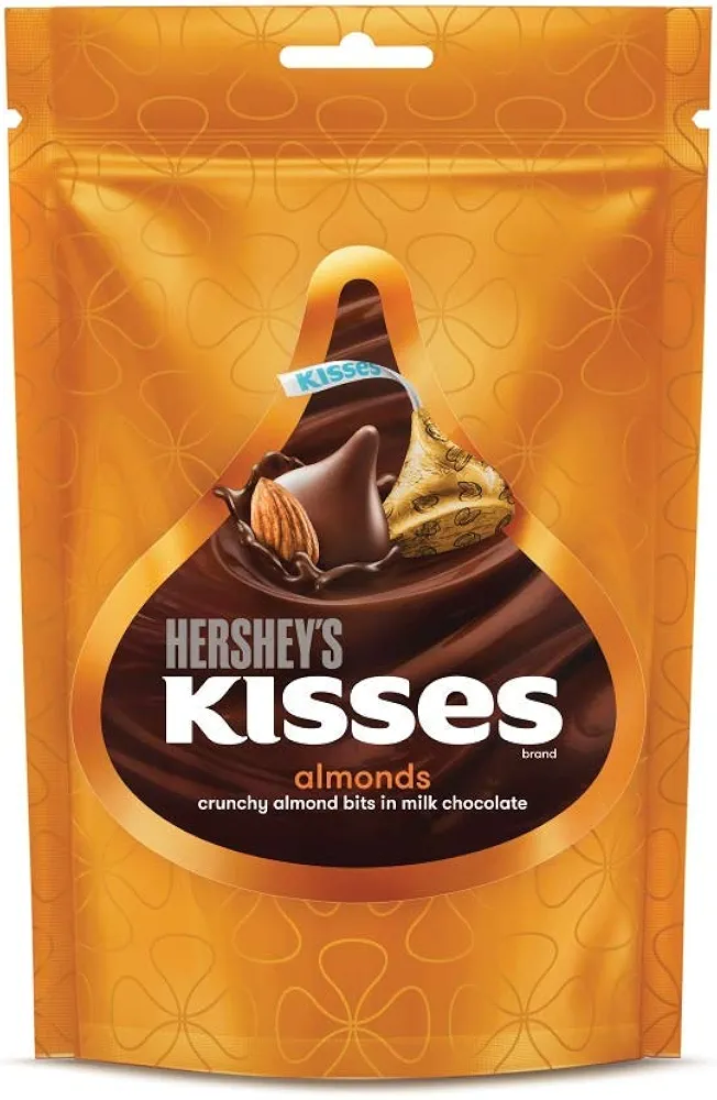 Hershey's Kisses Almonds Crunchy almond bits in milk chocolate 100 g