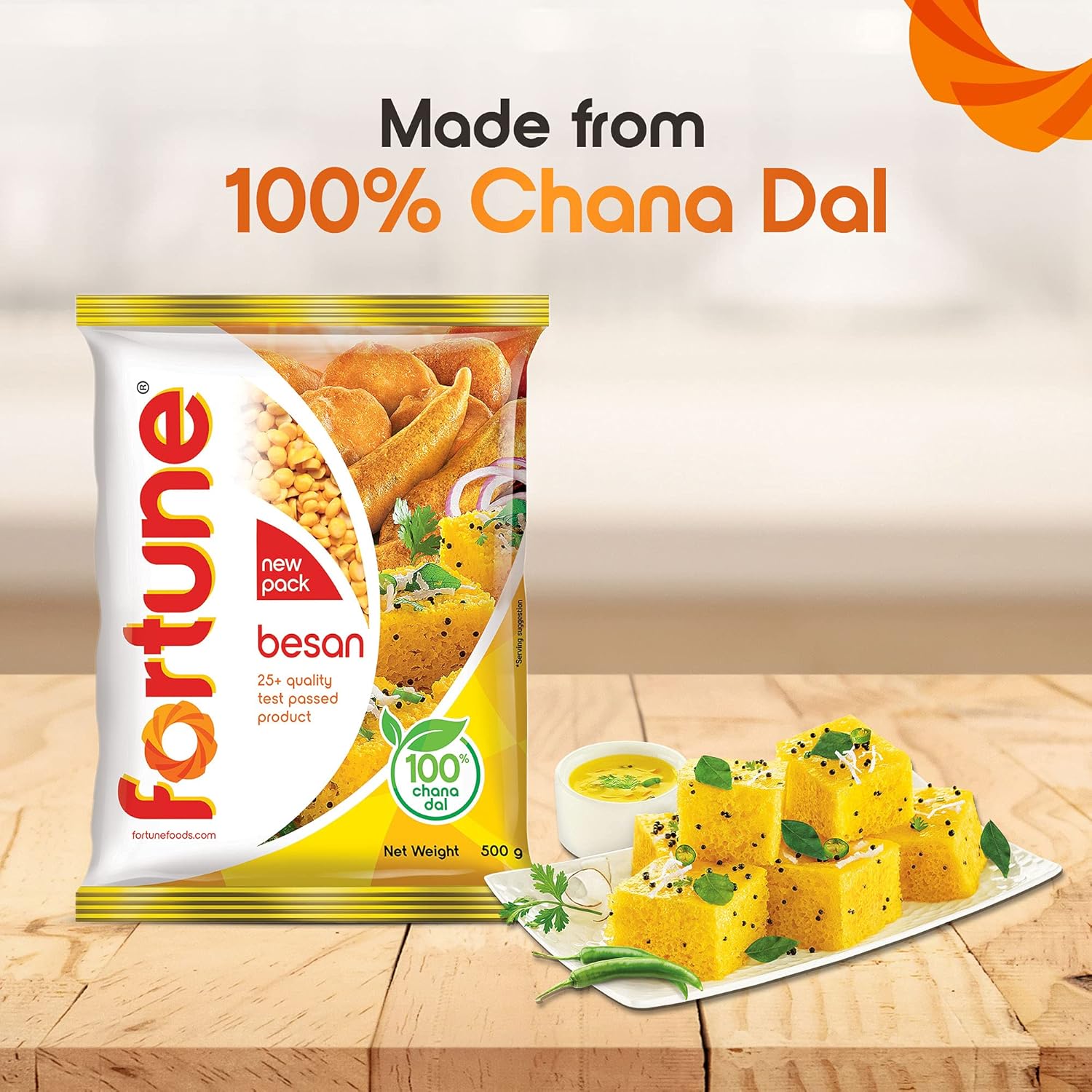 Fortune 100% Chana Dal Besan