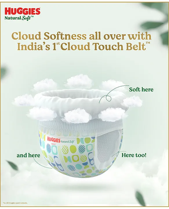 Huggies Natural Soft Premium Dipper, M (60 pieces) 