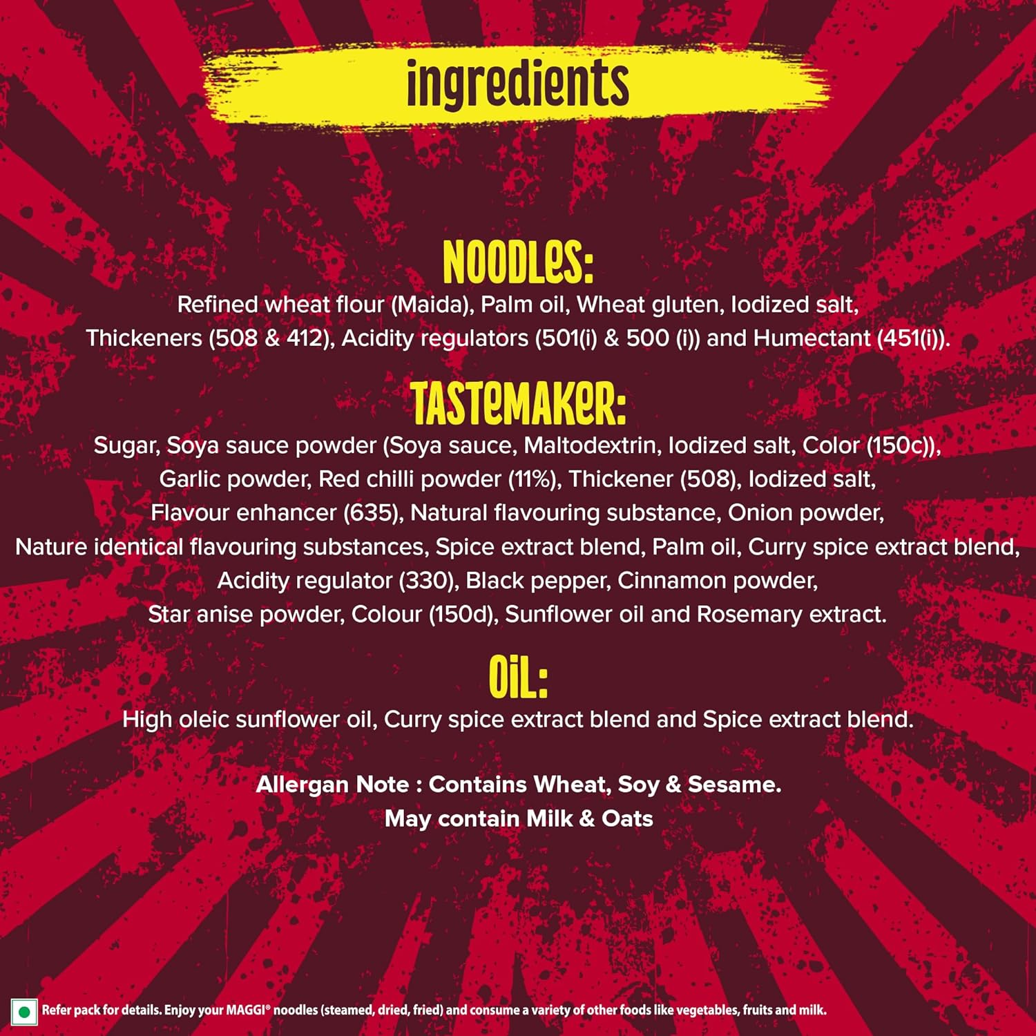 Maggi Korean BBQ Veg Noodles 90 gram