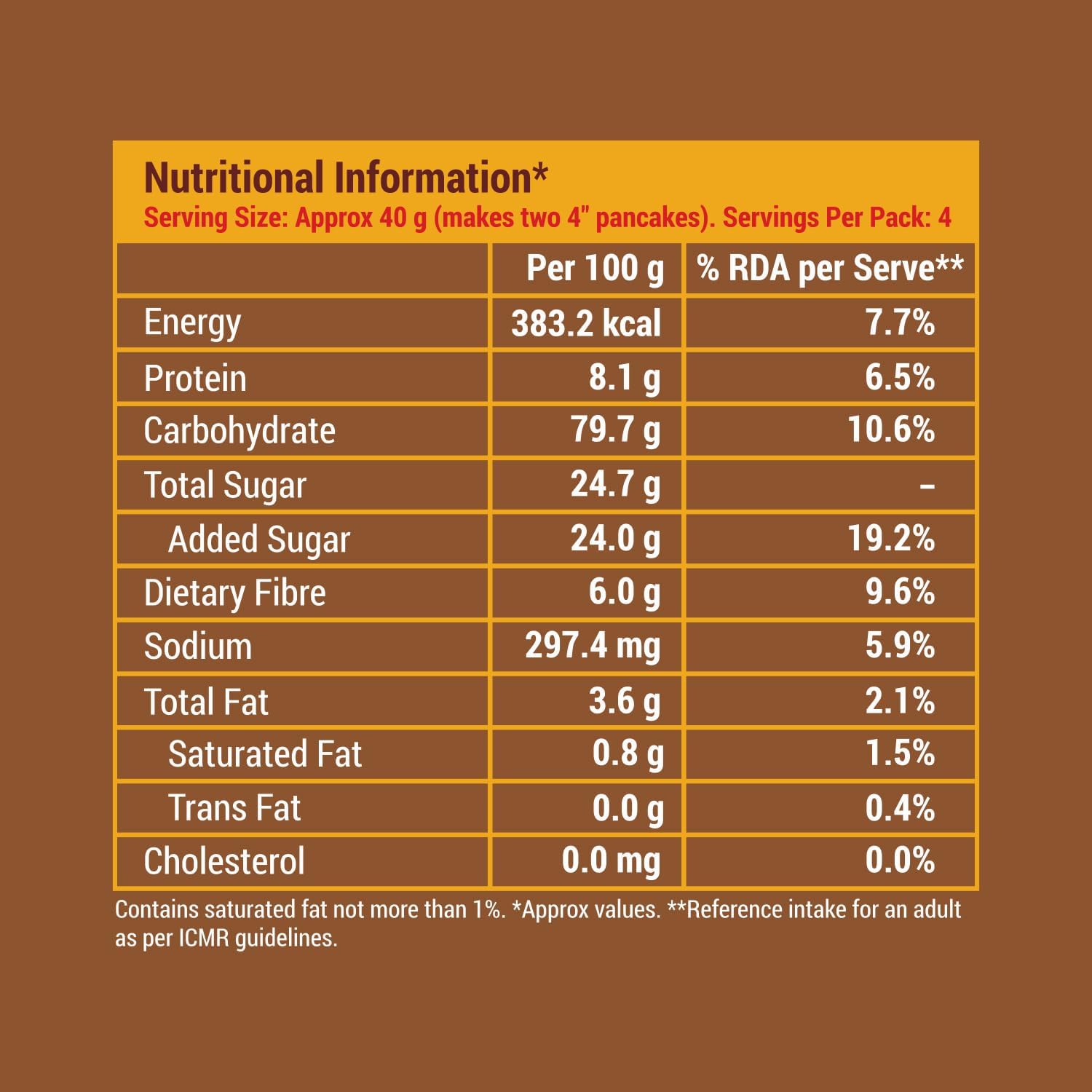 Slurrp Farm Instant No Maida Millet Pancake Mix | Chocolate, 150 G