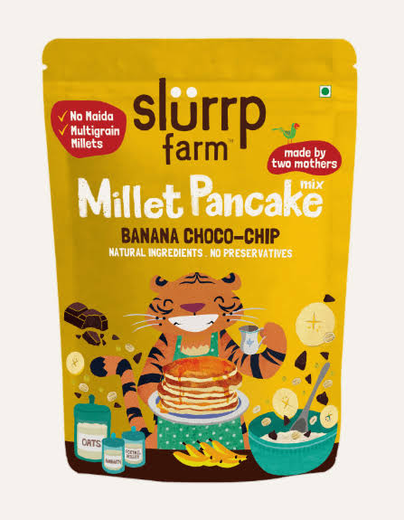 Slurrp Farm Banana Chocochip Pancake 150 g Mix