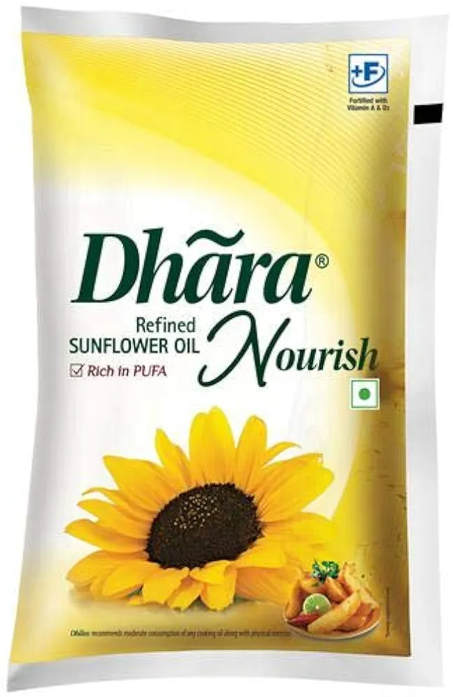 Dhara Refined Sunflower Oil 1 Ltr