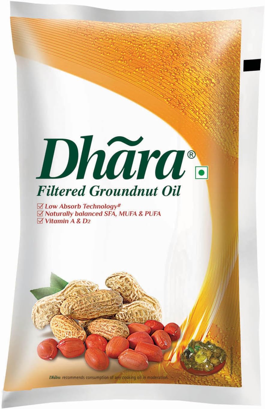Dhara Filtered Groundnut Oil 1 Ltr