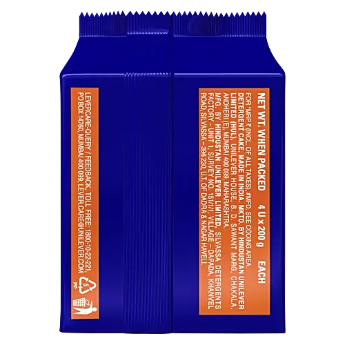 Surf Excel Detergent Bar 200 g (Pack Of 4) 