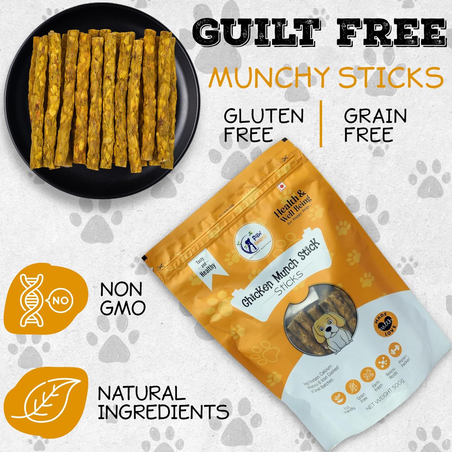 Paw Feats Chicken Munch Stick Dog 500 gram