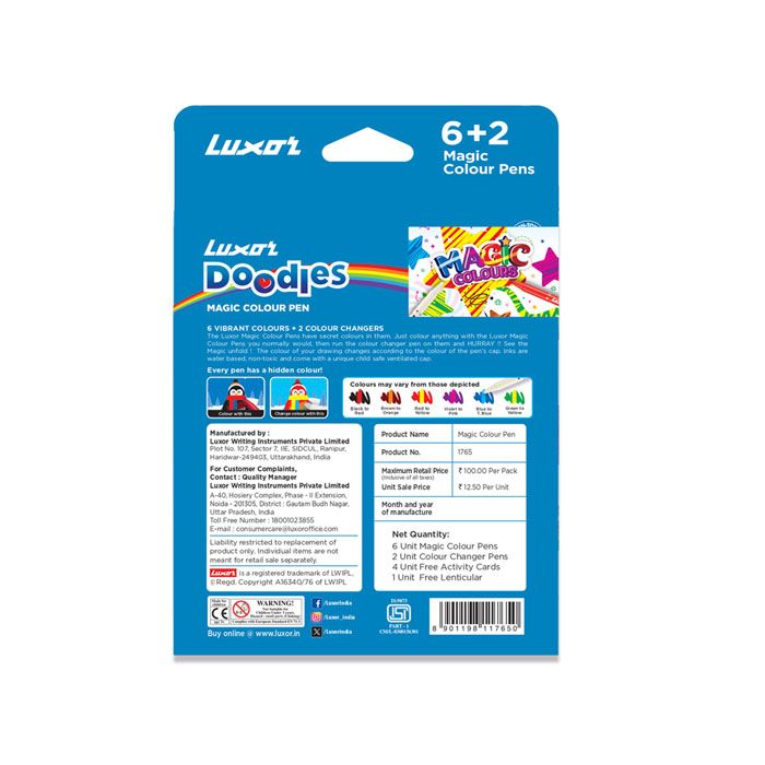 Luxar Magic Colour Pen 1 Pack (8 pieces) 