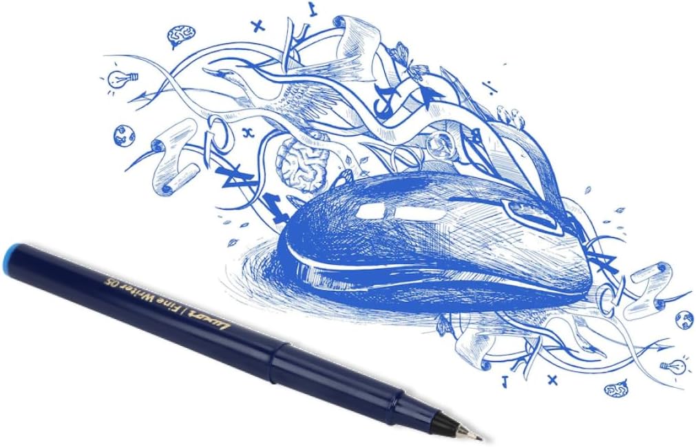 Luxor Fine Write Roller Pen 1 Pack (10 Pieces) 