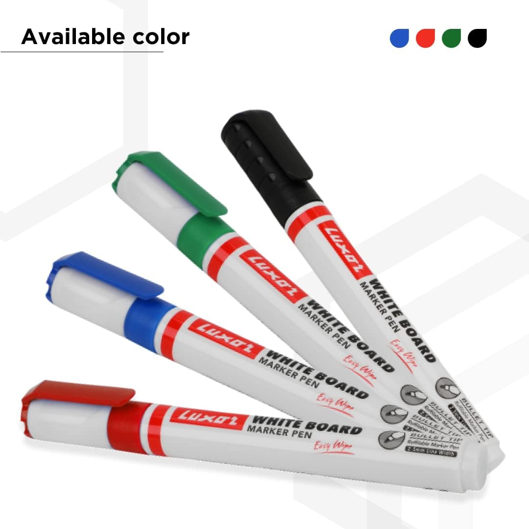Luxor Whiteboard Marker Pens (4 Pieces)