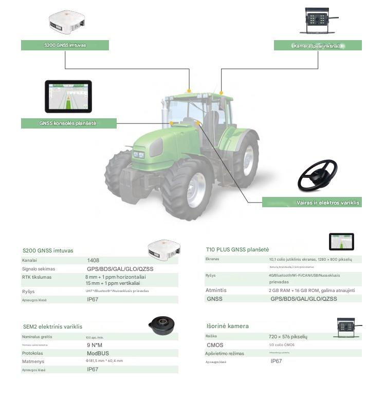 Automatinio vairavimo sistema Singular XYZ Sagro200  2,5cm RTK