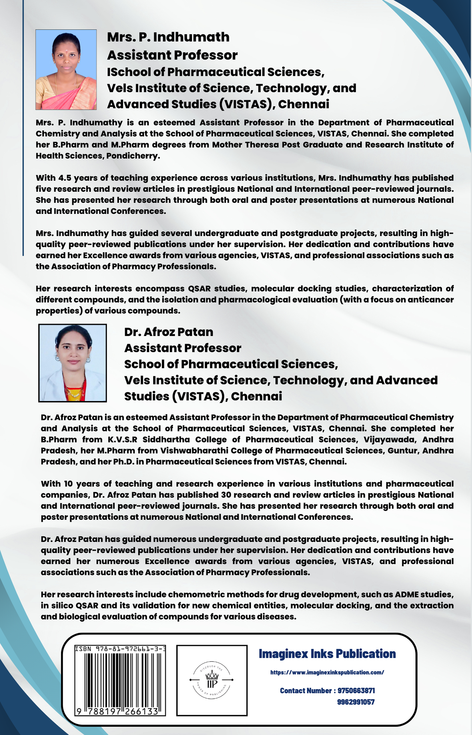 Pharmaceutical Inorganic Chemistry - Laboratory Manual