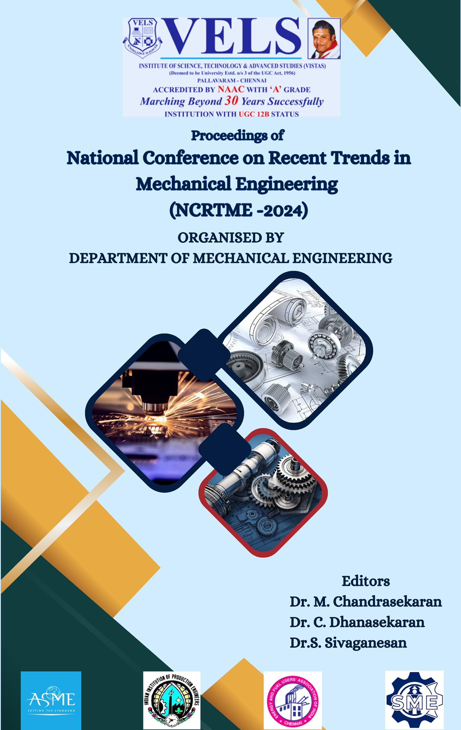 Proceedings of NCRTME Conference Book (National Conference on Recent Trends in Mechanical Engineering)
