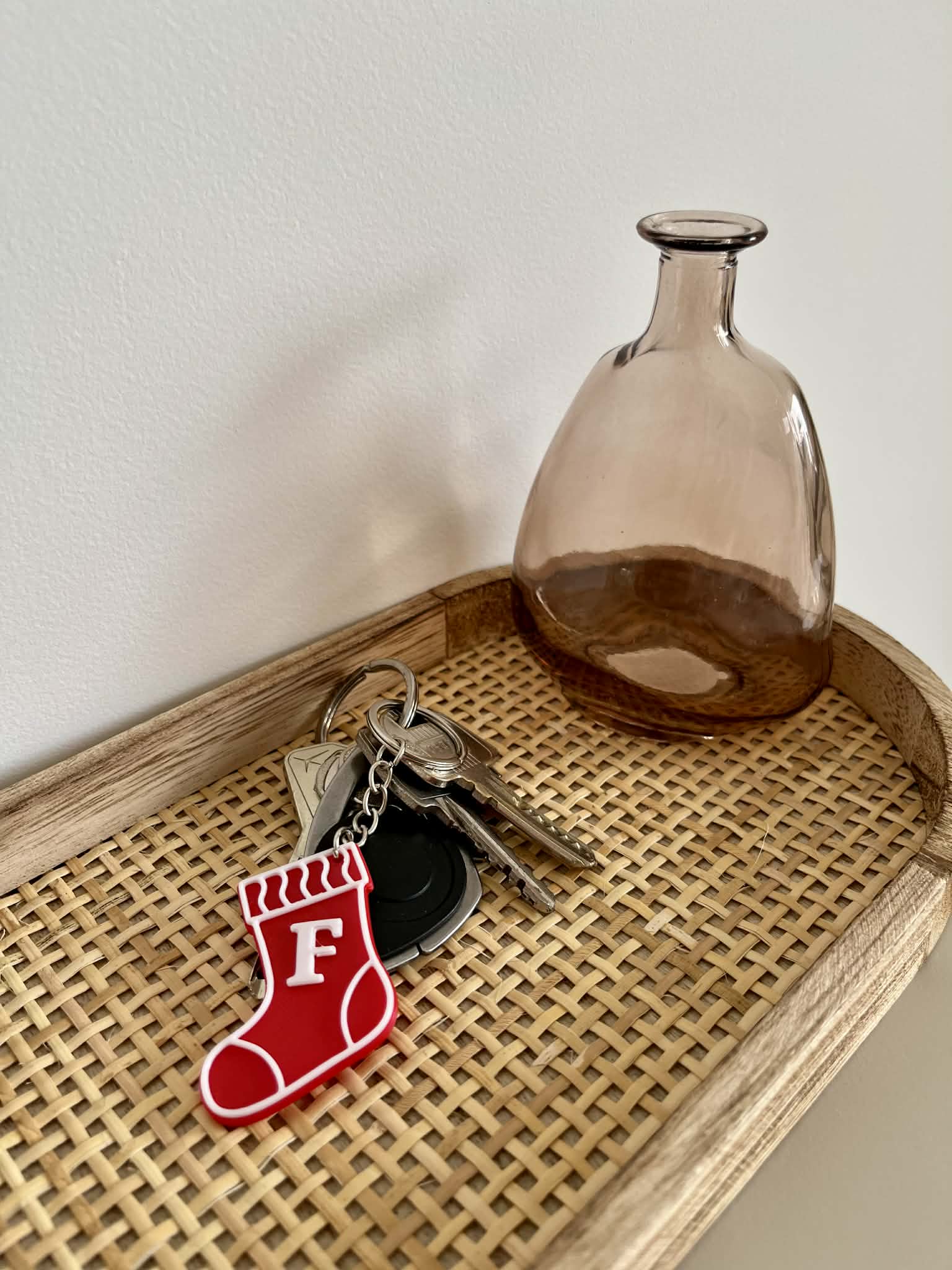 Porte-clés chaussette de Noël