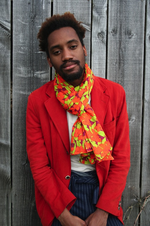 Foulard en voile de coton imprimé Jungle orange