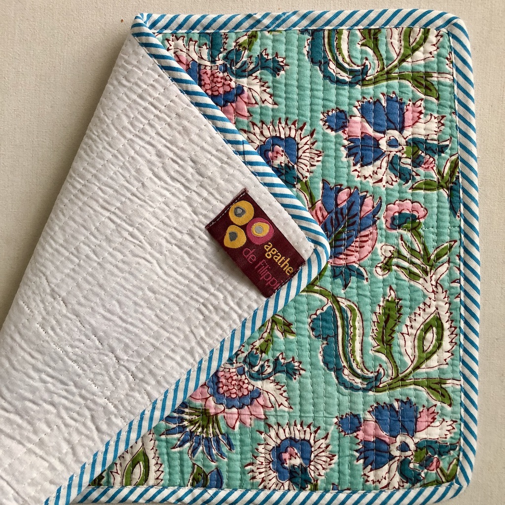 Set de table blockprint surpiqué 