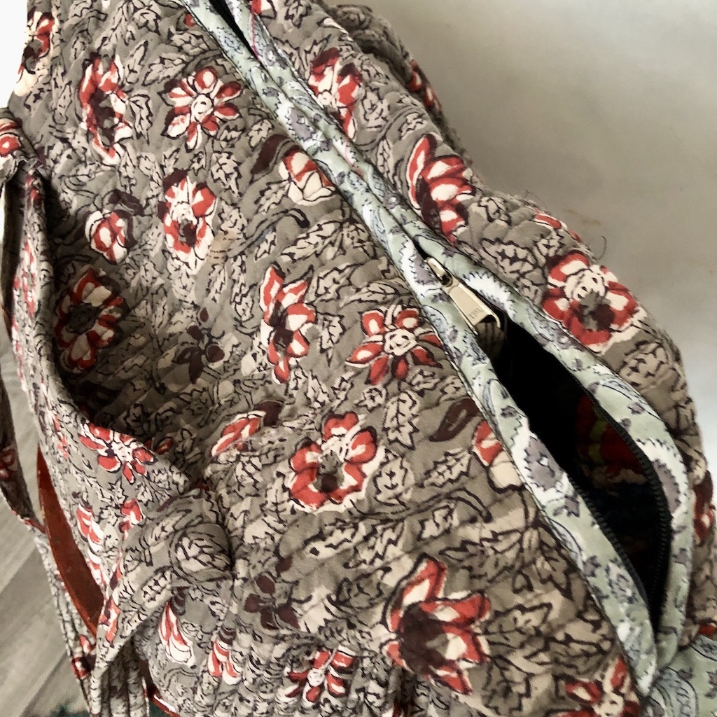 Sac de week end  imprimé blockprint