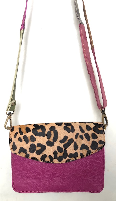 Sac à main réalisé avec des chutes de cuir