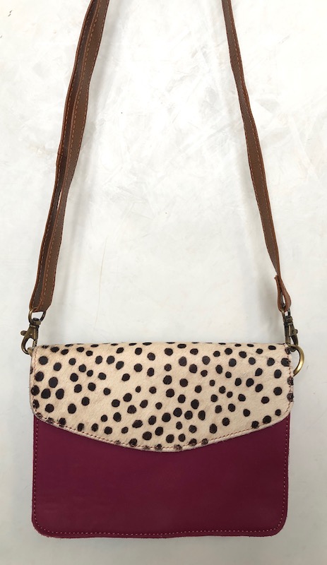 Sac à main réalisé avec des chutes de cuir