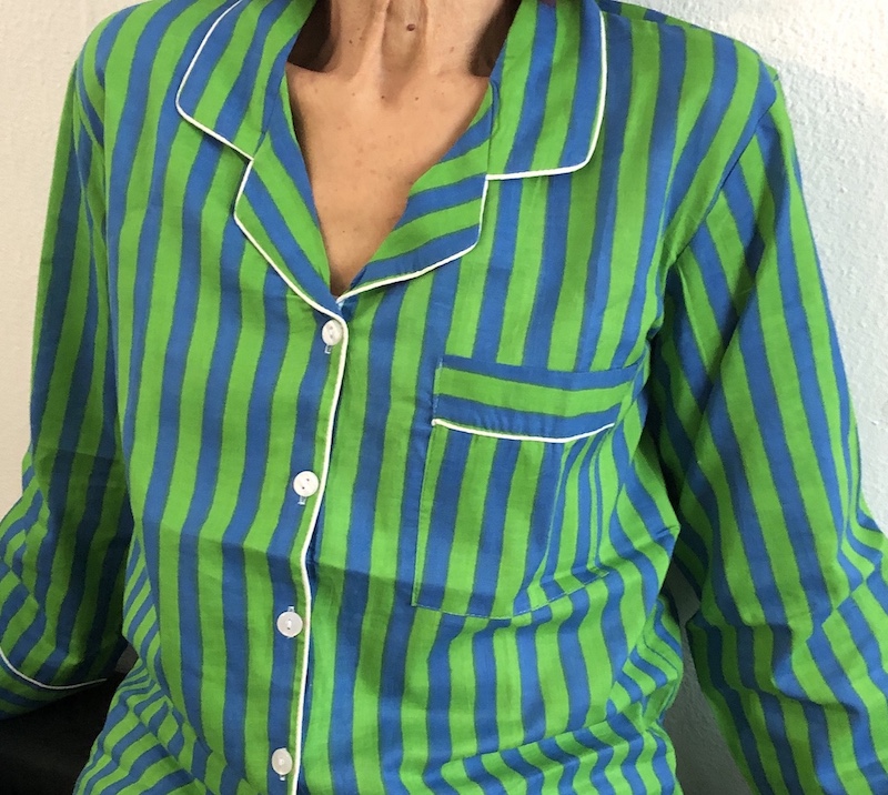 Pyjama coton imprimé rayures Taille 44