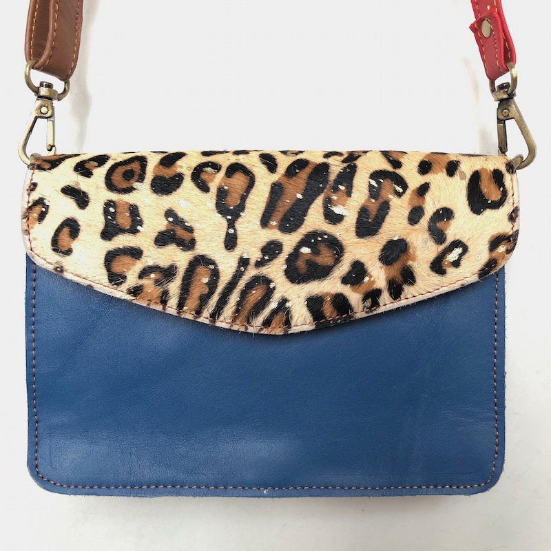 Sac à main réalisé avec des chutes de cuir