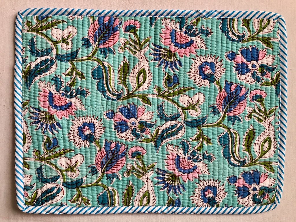 Set de table blockprint surpiqué