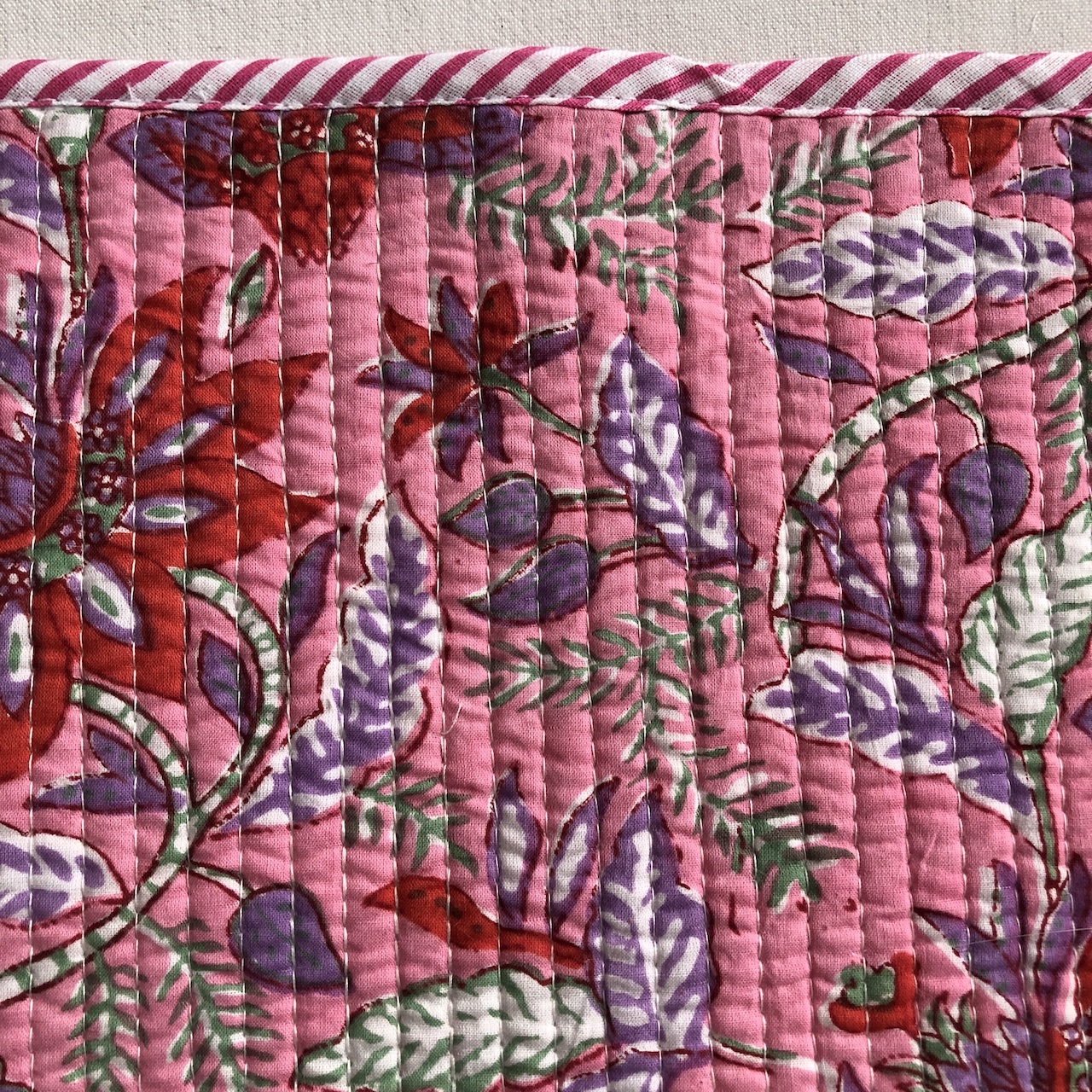 Set de table blockprint surpiqué 