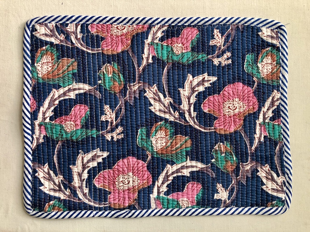 Set de table blockprint surpiqué