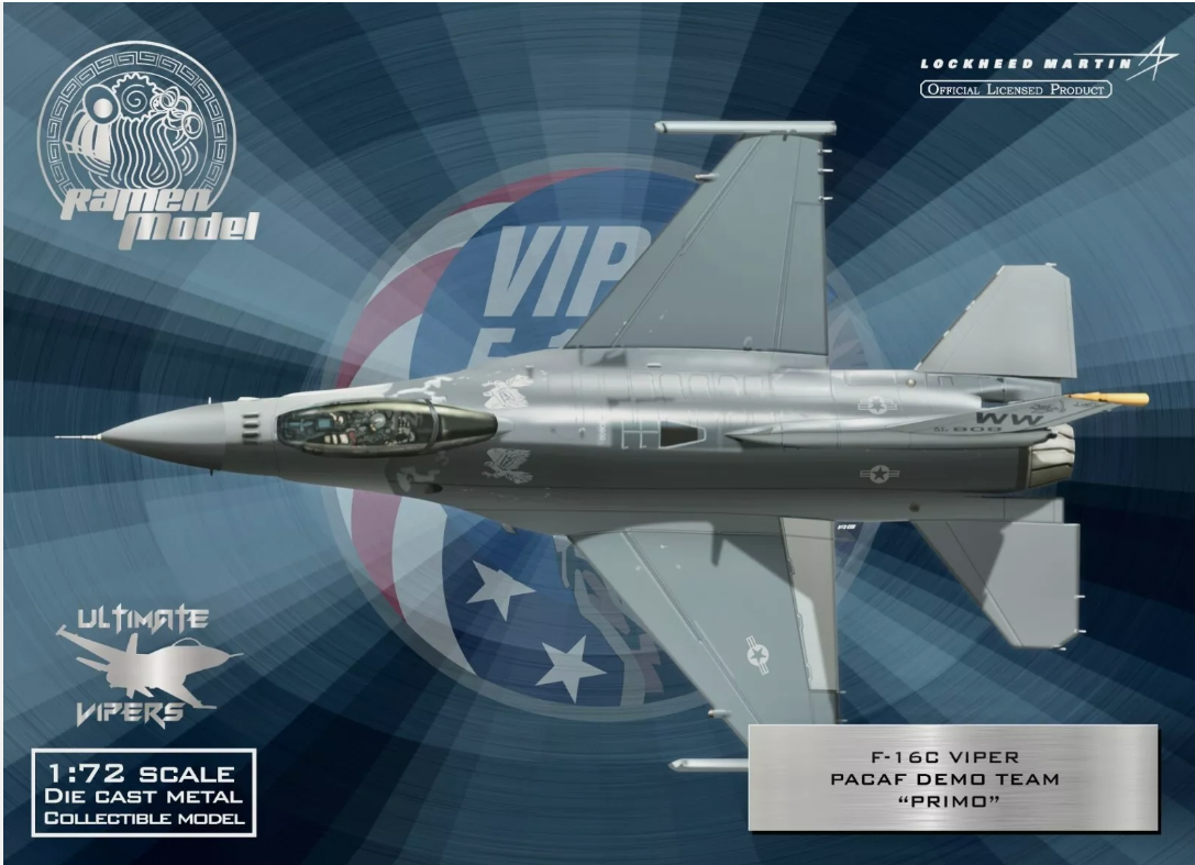 CA721603 Calibre Wings F16C USAF PACAF 92-3894/WW Demo Team "Primo" Komatsu Base