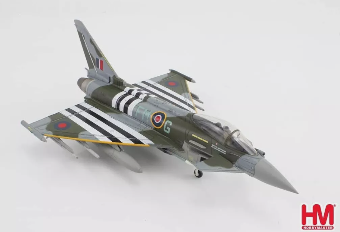 Hobby Master HA6626 Eurofighter Typhoon FGR4 ZJ913/FM-G, RAF, 2024  - (w/2 x ASRAAM, 4 x AIM-120, 3 x fuel tank)
