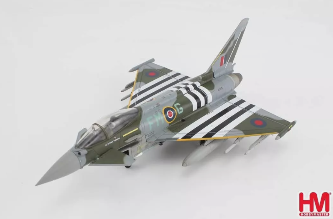 Hobby Master HA6626 Eurofighter Typhoon FGR4 ZJ913/FM-G, RAF, 2024  - (w/2 x ASRAAM, 4 x AIM-120, 3 x fuel tank)