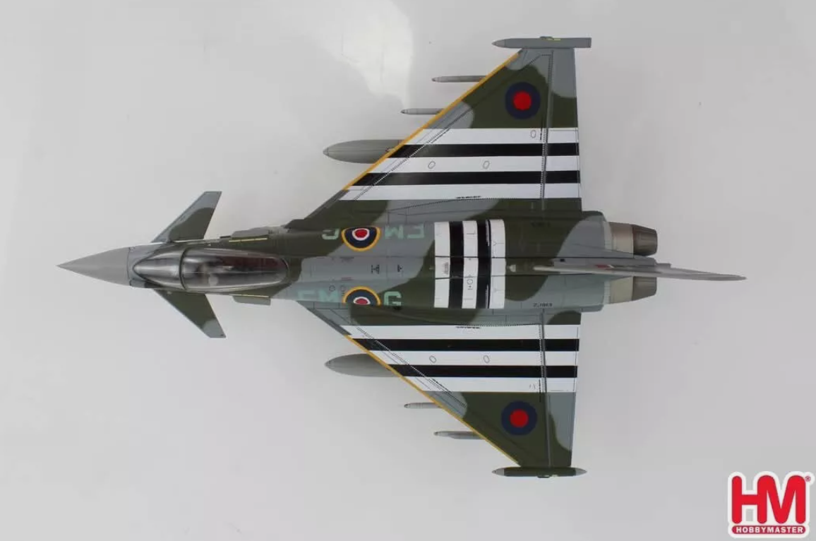 Hobby Master HA6626 Eurofighter Typhoon FGR4 ZJ913/FM-G, RAF, 2024  - (w/2 x ASRAAM, 4 x AIM-120, 3 x fuel tank)
