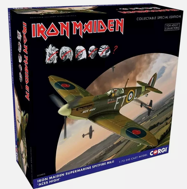 Corgi CC39215 Special Edition 1/72 Spitfire Mk.II - Iron Maiden 'Aces High' - RRP £69.99