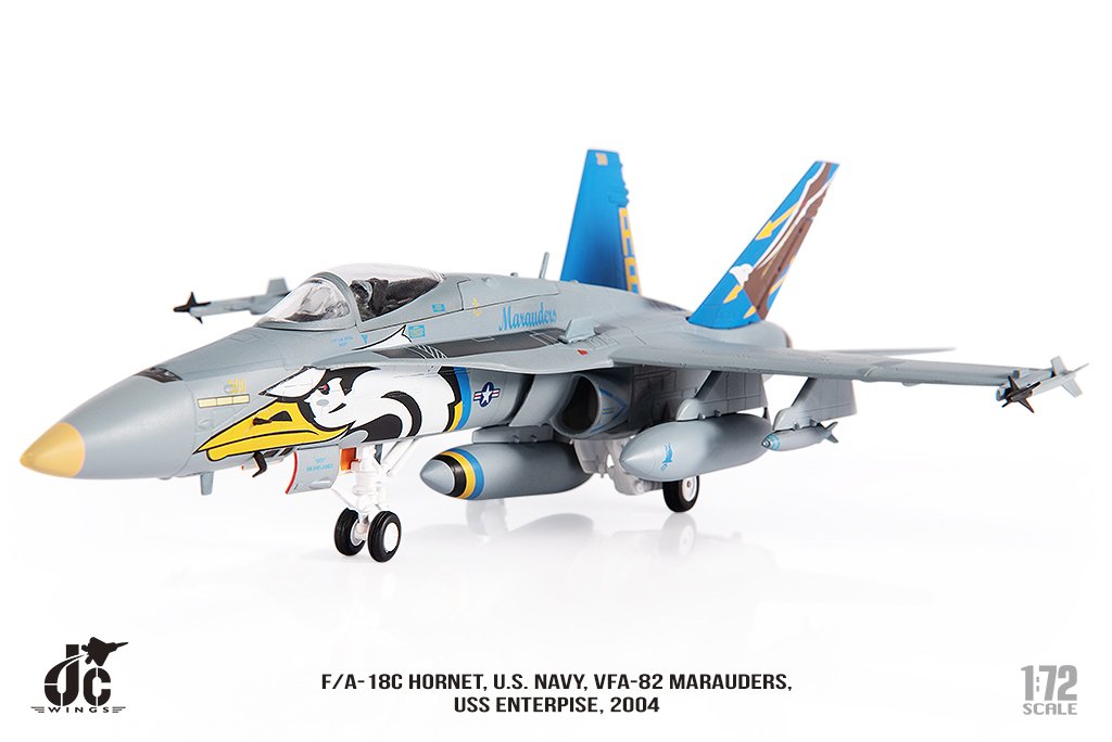 JCW72F18014   McDonnell Douglas F/A-18C Hornet US Navy VFA-82 Marauders  USS Enterprise 2004