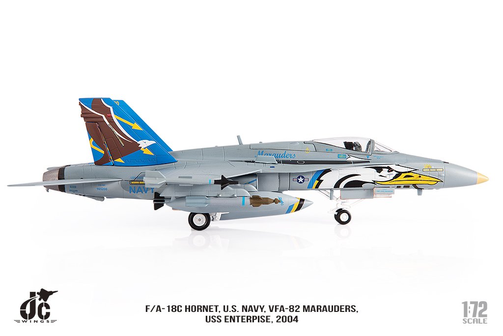 JCW72F18014   McDonnell Douglas F/A-18C Hornet US Navy VFA-82 Marauders  USS Enterprise 2004