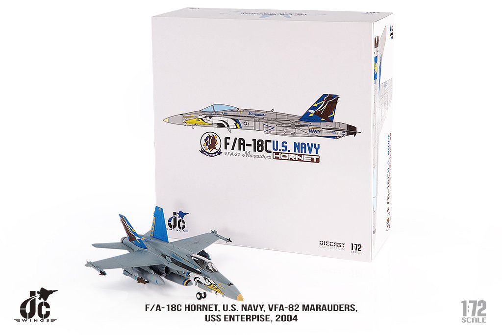 JCW72F18014   McDonnell Douglas F/A-18C Hornet US Navy VFA-82 Marauders  USS Enterprise 2004