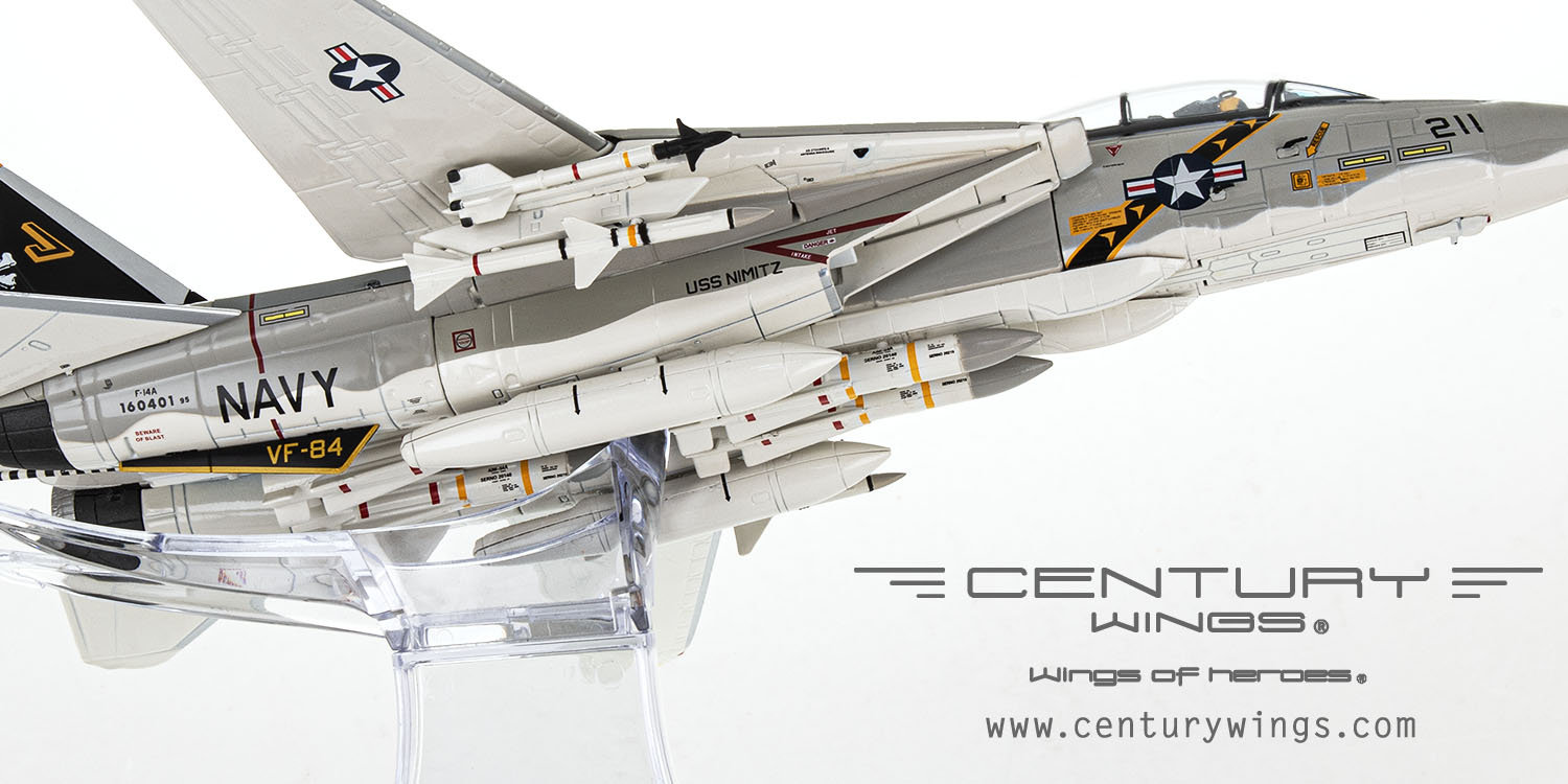 Century Wings CW001649 Grumman F-14A Tomcat, USN VF-84 Jolly Rogers, AJ211, USS Nimitz, 1978