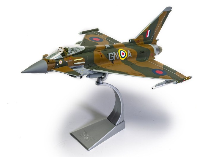 Corgi AA29001 Eurofighter Typhoon FGR.4, ZK349 GN-A, Flt. Lt. Ben Westoby-Brooks, RAF No.29(R) Squadron, Battle of Britain 75th Anniversary commemorative scheme, Typhoon Display Team