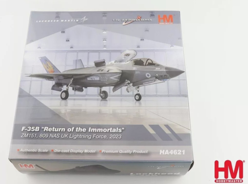 Hobby Master HA4621  Lockheed Martin F-35B Lightning II “Return of the Immortals” ZM-151, 809 NAS “The Immortals”, RAF, 2023