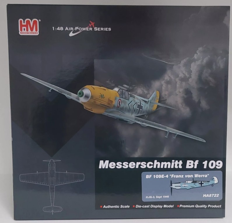 Hobby Master HA8722 BF 109E-4 Franz von Werra Sept 1940 "The One That Got Away"