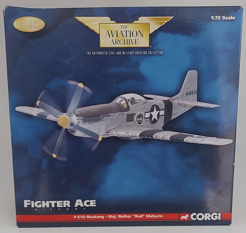 Corgi US32221 P-51D Mustang 15-44-14978, Maj. Walker "Bud" Mahurin, CO, 3rd ACS