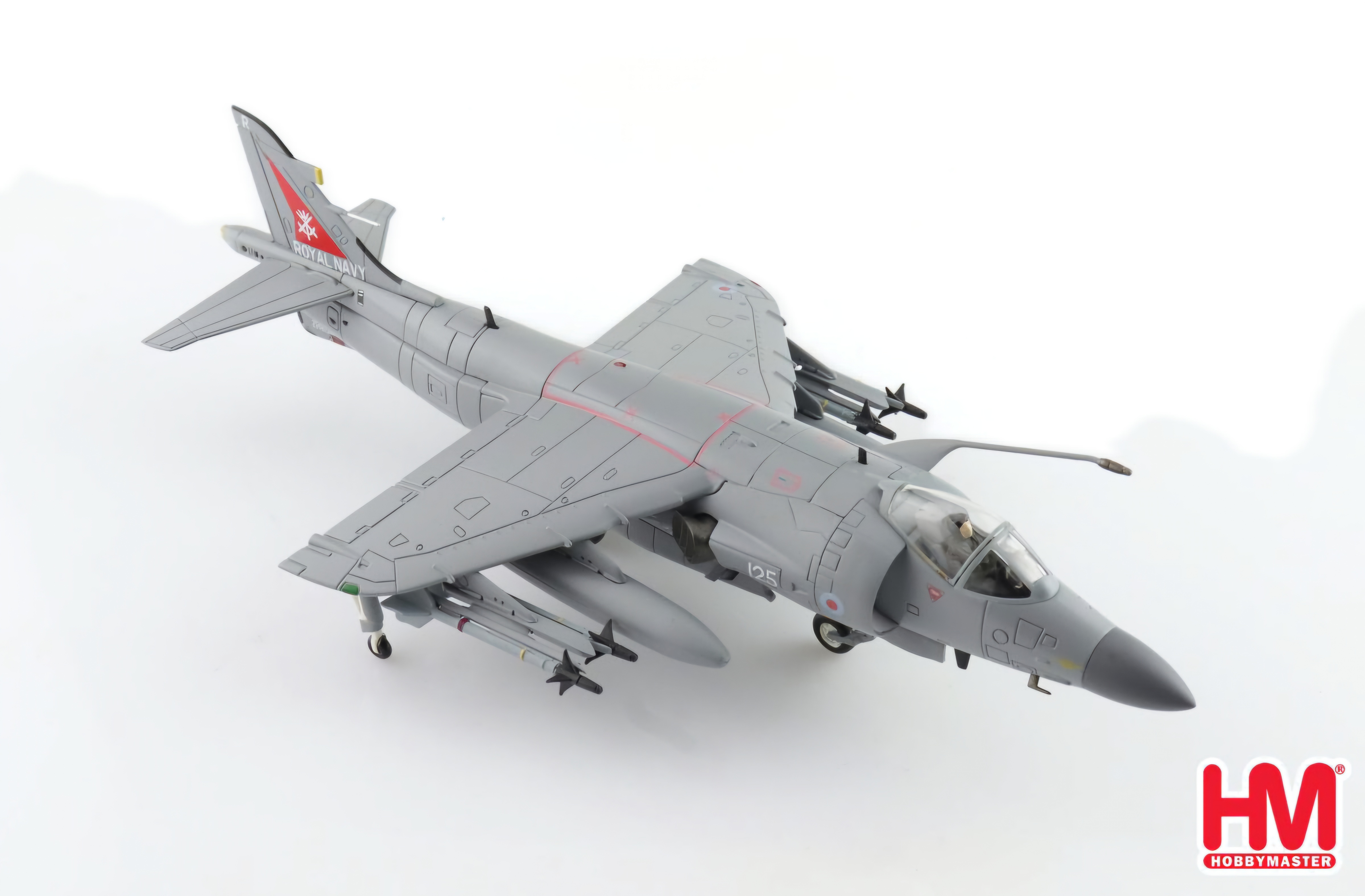 Hobby Master HA4107 Sea Harrier FA.2 ZH804, Royal Navy, Fairford 2002 (w/ Sea Eagle missiles)