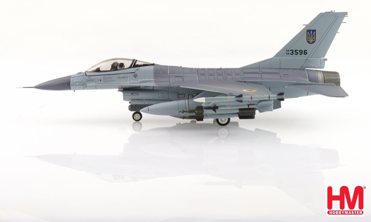 Hobby Master HA38047 Lockheed F-16AM Ukrainian Air Force UA24-3596, Ukraine, August 2024 (with PIDS+ systems) - RRP £97.99