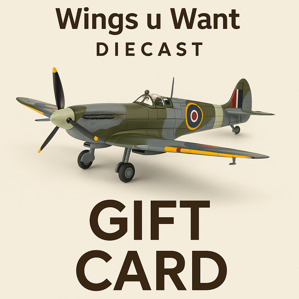 Wings U Want Diecast Gift Card