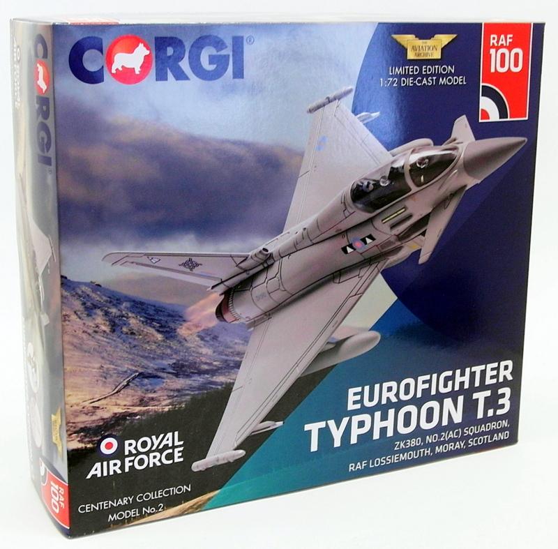 Corgi AA36409 Eurofighter Typhoon T3 ZK380 II(AC) Squadron - 100 Years of the RAF