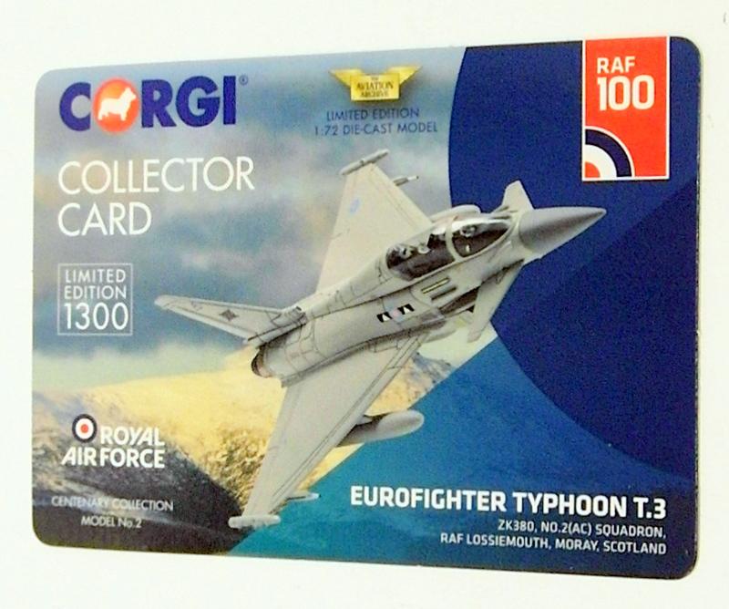 Corgi AA36409 Eurofighter Typhoon T3 ZK380 II(AC) Squadron - 100 Years of the RAF